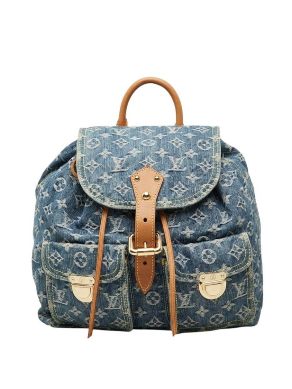 Louis Vuitton Monogram Denim Sac a Dos GM Backpack Blue